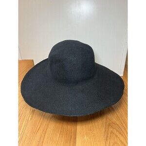 Wide Brim Floppy Hat Womens Large Black Felt Boho Sun Beach Fashion Chic Elegant